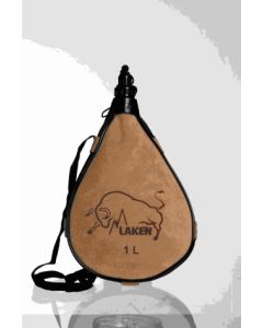 Bota vino recta 1,0lt cuero-serraje pocket laken pk1000-r