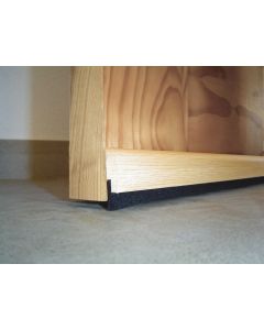 Burlete bajo puerta adhesivo cepillo 091,5cm madera roble burcasa 127390