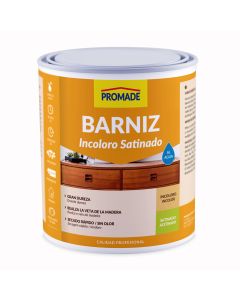 Barniz madera satinado incoloro interior al agua promade abts103