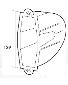Cajetin persiana 06-110-002 empotrar plastico gaviota