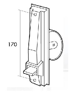 Recogedor persiana 06-001-001 empotrar grande plastico blanco gaviota