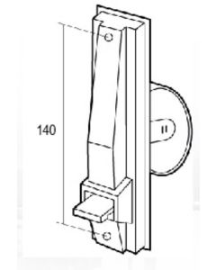 Recogedor persiana 06-001-002 empotrar pequeño plastico blanco gaviota