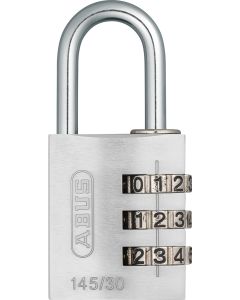Candado seguridad combinacion programable 30mm plata abus 145/30plata