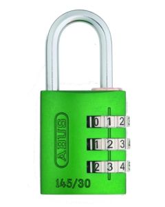 Candado seguridad combinacion programable 30mm verde abus 145/30verde
