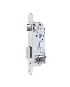 Cerradura madera embutir canto redondo 23x50mm niquel 20305rhn tesa