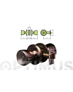 Pomo puerta 510-3-3-60 paso 60mm laton 510-3-3-60 mcm