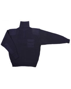 Jersey trabajo termico frio media cremallera parches-bolsillo xl acrilico azul v