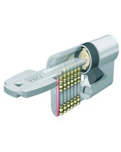 Cilindro seguridad leva larga doble embrague 30x30mm niquel t65d3030n tesa t65d3030n