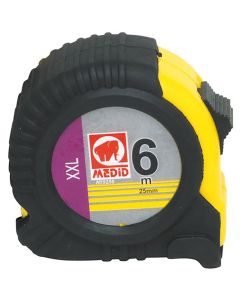 Flexometro medicion 06mt-25,0mm medid ma con freno funda goma 9256