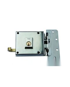 Cerradura sobreponer picaporte y palanca derecha 100x55mm hierro niquelado 610dhn yale 610dhn