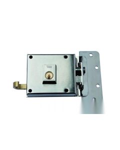 Cerradura sobreponer picaporte y palanca izquierda 120x60mm hierro niquelado 612ihn yale 612ihn