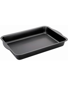 Rustidera horno antiadherente 37x27x5cm chapa acero moka ibili