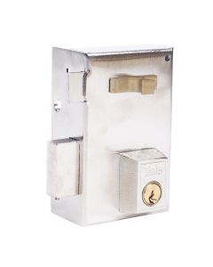 Cerradura sobreponer picaporte y palanca izquierda tirador desde interior 70x40mm hierro niquelado 56a70ihn yale 56a70ihn