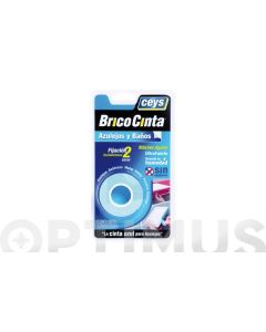 Cinta adhesiva doble cara 19mmx 1,5mt azul bricocinta ceys 507640