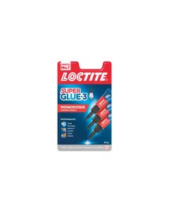 Pegamento instantaneo 3 tubos 1 gramo super glue3 loctite 70924