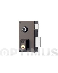 Cerradura sobreponer picaporte y palanca derecha accionable mediante manivela 60x35mm hierro pintado 56b60dhp yale 56b60dhp