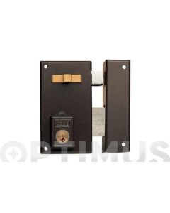 Cerradura sobreponer picaporte y palanca derecha tirador desde interior 70x40mm hierro pintado 56a70dhp yale 56a70dhp