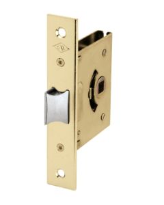 Picaporte puerta madera embutir solo picaporte 22x37mm hierro laton 249b50/2 cvl