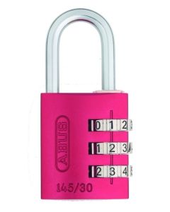 Candado seguridad combinacion programable 20mm rojo abus 145/20rojo