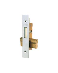 Cerradura metalica 5552n entrada 13mm cilindro leva corta niquelado lince