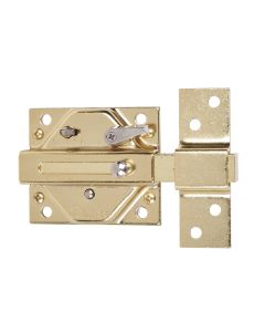 Cerrojo sobreponer 2930hl 74x85mm con condena laton lince