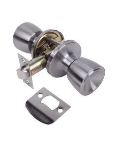 Pomo puerta 11118 paso picaporte unificado copa 60/70mm cromo mate 11118 amig