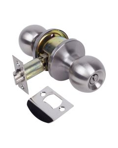 Pomo puerta 11161 entrada picaporte unificado bola 60/70mm cromo mate 11161 amig