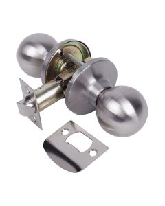 Pomo puerta 11129 paso picaporte unificado bola 60/70mm cromo mate 11129 amig