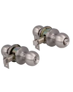 Pomo puerta 11132 privado picaporte unificado bola 60/70mm cromo mate 11132 amig