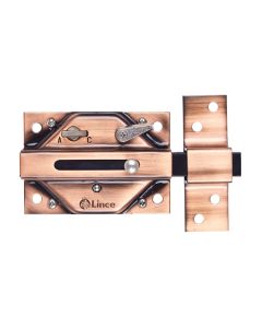 Cerrojo sobreponer con condena cromo viejo 3930cv lince 3930cv