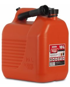 Bidon trasvase liquidos carburante con canula 265x200x307mm 10lt plastico rojo t