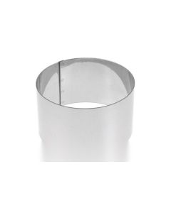 Molde emplatar redondo 10x4,5cm acero inox ilsa 74510
