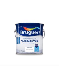 Esmalte acrilico brillante interior, exterior sin olor 4 lt blanco permanente br