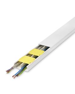 Canaleta electricidad instalacion adhesiva 53x20mm inofix blanco 3604-2g