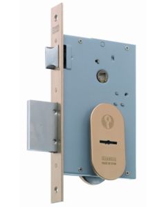 Cerradura seguridad madera embutir 3 puntos 22x9,5x60mm frente u llave borja laton mcm 1808-60
