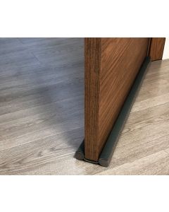 Burlete bajo puerta doble rollo 095cm pvc gris burcasa 110030