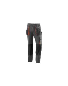 Pantalon trabajo multibolsillo xxl tergal negro/naranja top range juba
