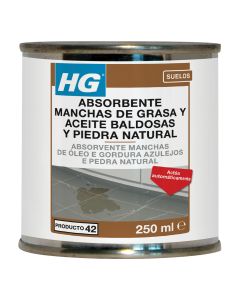 Absorbe manchas grasa/aceite hormigon-piedra 250 ml hg