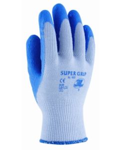 Guante construccion palma latex rugoso l09 poliamida/algodon azul supergrip 3l 75805