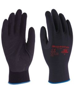 Guante mecanico mojado nitrilo gris/negro microflex 3l s-1001 t8