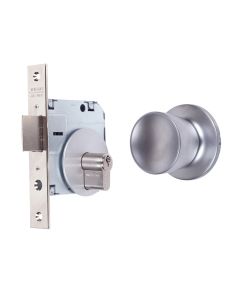 Pomo puerta 352050cm entrada 50mm cromo mate 352050cm tesa