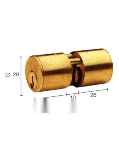 Cilindro redondo para cerradura 2000 ø28mm laton 500000lt tesa 500000lt