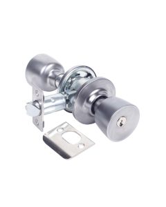 Pomo puerta 3502u0cm entrada 60mm cromo mate serie 3500 tesa