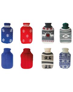 Bolsa agua caliente forrada lana 2lt caucho surtido dintex 03203