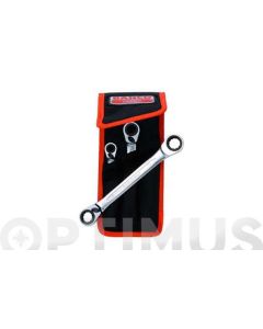 Llave carraca reversible 8a11/12a15/16 a 19mm 4 en 1 bahco 3 pz s4rm/3t