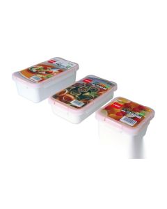 Contenedor porta alimentos hermetico 0,5lt blanco valira 6091/9