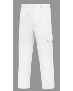 Pantalon trabajo multibolsillo t46 tergal blanco l500 vesin