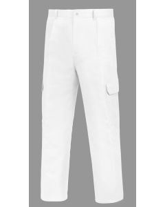 Pantalon trabajo multibolsillo t52 tergal blanco l500 vesin