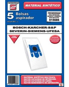 Bolsa aspirador papel bosch-siemens-ufesa tecnhogar 5 pz 915639