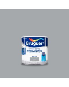 Esmalte acrilico brillante interior, exterior sin olor 250 ml gris perla bruguer